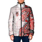 St George Illawarra Dragons Padded Jacket Polynesian Tribal Tattoo Pacific Sport Art