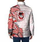 St George Illawarra Dragons Padded Jacket Polynesian Tribal Tattoo Pacific Sport Art