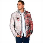 St George Illawarra Dragons Padded Jacket Polynesian Tribal Tattoo Pacific Sport Art