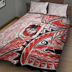 St George Illawarra Dragons Quilt Bed Set Polynesian Tribal Tattoo Pacific Sport Art