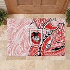 St George Illawarra Dragons Rubber Doormat Polynesian Tribal Tattoo Pacific Sport Art