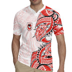 St George Illawarra Dragons Rugby Jersey Polynesian Tribal Tattoo Pacific Sport Art