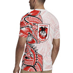 St George Illawarra Dragons Rugby Jersey Polynesian Tribal Tattoo Pacific Sport Art