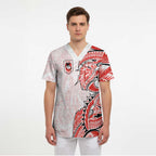 St George Illawarra Dragons Scrub Top Polynesian Tribal Tattoo Pacific Sport Art