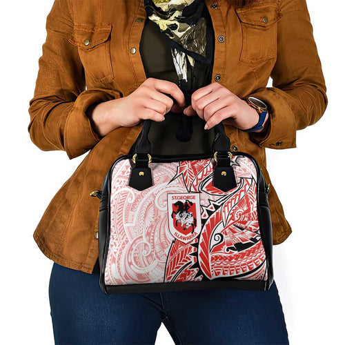 St George Illawarra Dragons Shoulder Handbag Polynesian Tribal Tattoo Pacific Sport Art