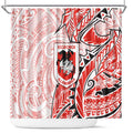St George Illawarra Dragons Shower Curtain Polynesian Tribal Tattoo Pacific Sport Art