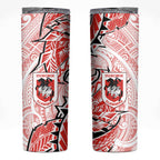 St George Illawarra Dragons Skinny Tumbler Polynesian Tribal Tattoo Pacific Sport Art