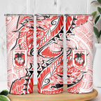 St George Illawarra Dragons Skinny Tumbler Polynesian Tribal Tattoo Pacific Sport Art