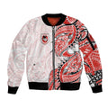 St George Illawarra Dragons Sleeve Zip Bomber Jacket Polynesian Tribal Tattoo Pacific Sport Art