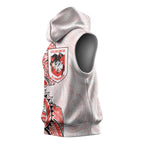 St George Illawarra Dragons Sleeveless Hoodie Polynesian Tribal Tattoo Pacific Sport Art