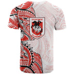 St George Illawarra Dragons T Shirt Polynesian Tribal Tattoo Pacific Sport Art