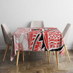 St George Illawarra Dragons Tablecloth Polynesian Tribal Tattoo Pacific Sport Art