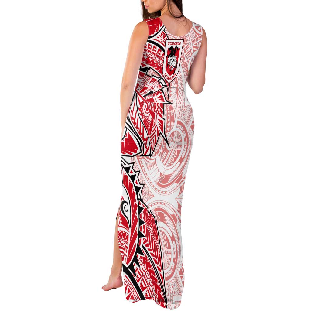St George Illawarra Dragons Tank Maxi Dress Polynesian Tribal Tattoo Pacific Sport Art