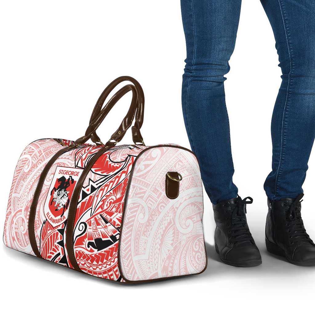 St George Illawarra Dragons Travel Bag Polynesian Tribal Tattoo Pacific Sport Art