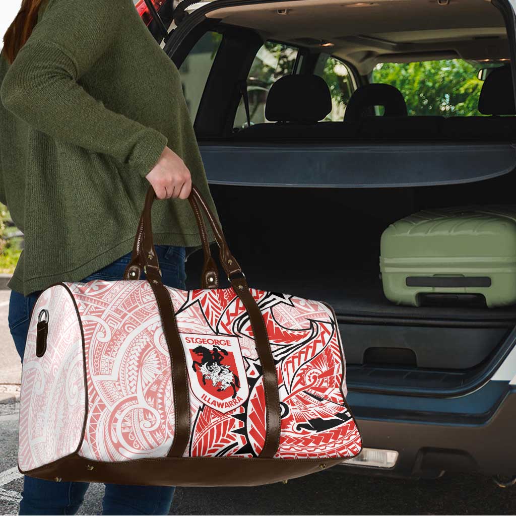 St George Illawarra Dragons Travel Bag Polynesian Tribal Tattoo Pacific Sport Art