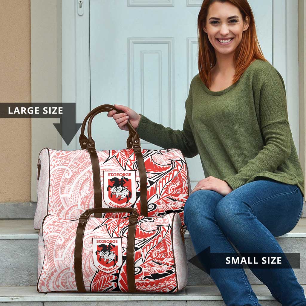 St George Illawarra Dragons Travel Bag Polynesian Tribal Tattoo Pacific Sport Art