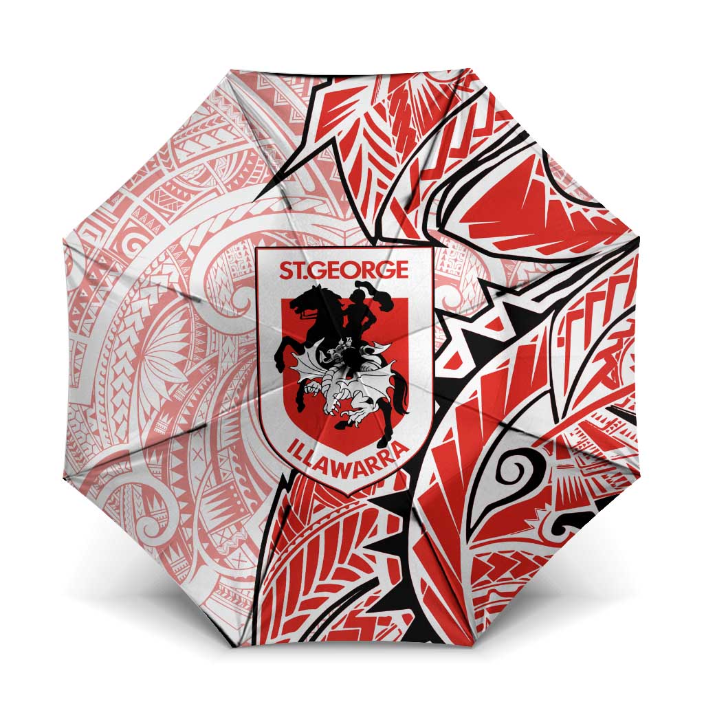 St George Illawarra Dragons Umbrella Polynesian Tribal Tattoo Pacific Sport Art