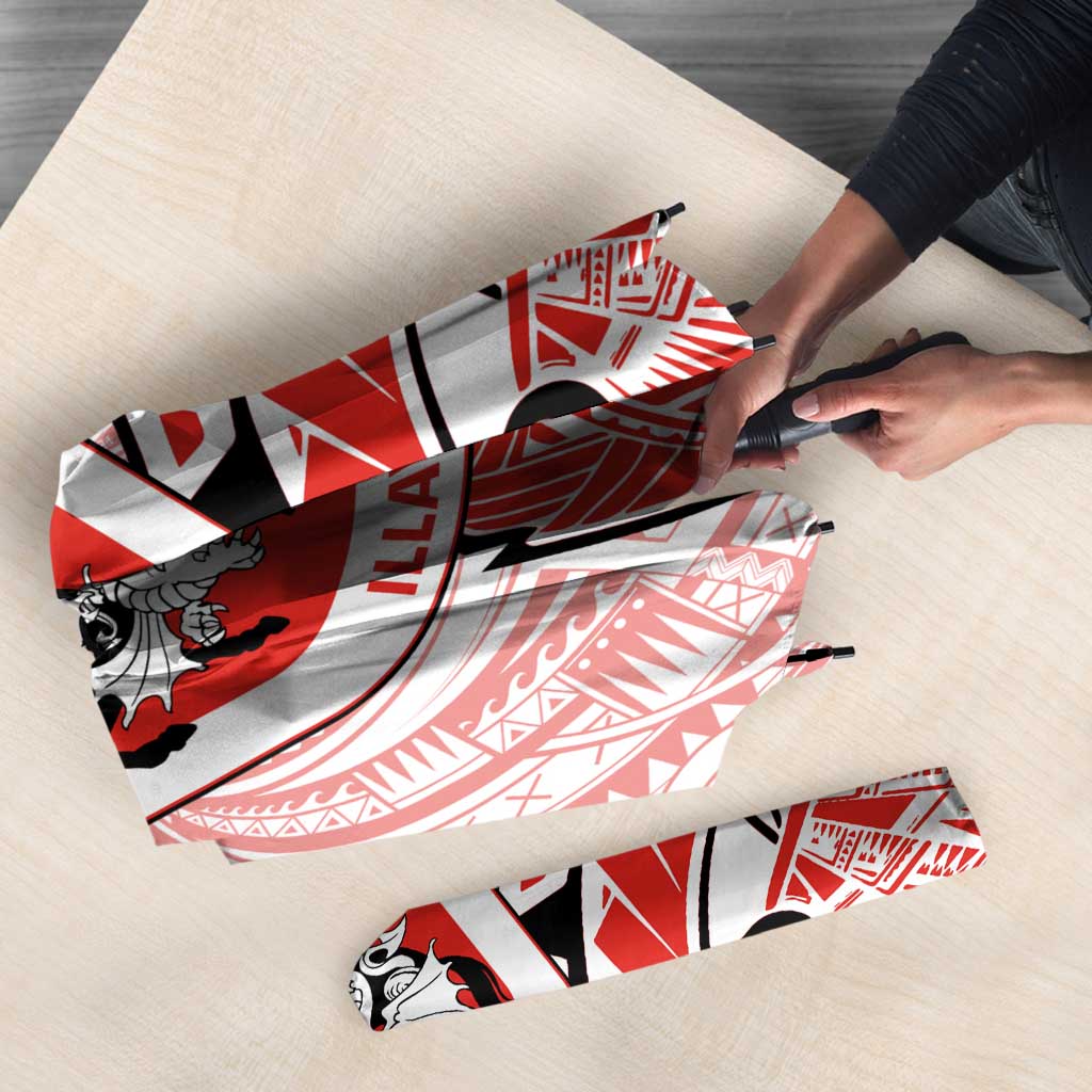 St George Illawarra Dragons Umbrella Polynesian Tribal Tattoo Pacific Sport Art