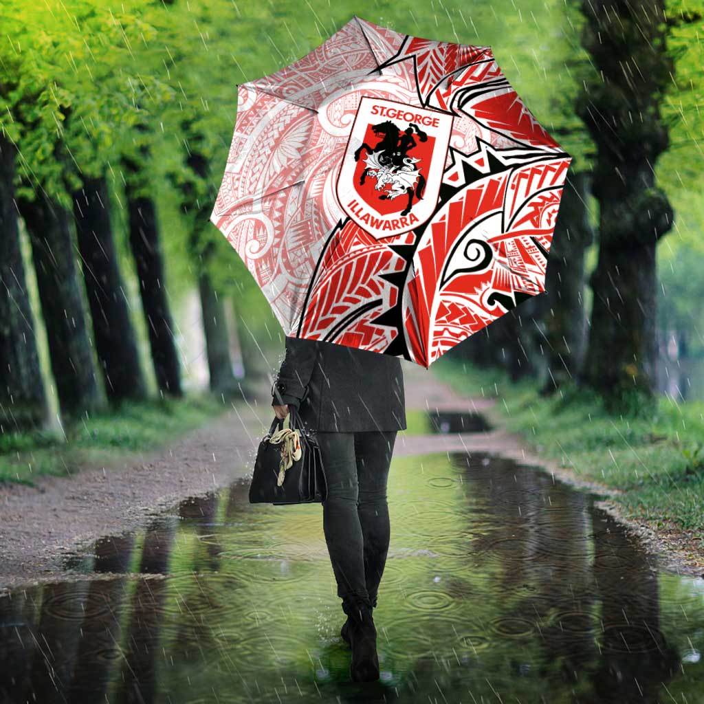 St George Illawarra Dragons Umbrella Polynesian Tribal Tattoo Pacific Sport Art