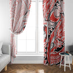 St George Illawarra Dragons Window Curtain Polynesian Tribal Tattoo Pacific Sport Art