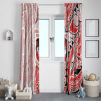 St George Illawarra Dragons Window Curtain Polynesian Tribal Tattoo Pacific Sport Art
