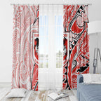 St George Illawarra Dragons Window Curtain Polynesian Tribal Tattoo Pacific Sport Art