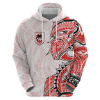 St George Illawarra Dragons Zip Hoodie Polynesian Tribal Tattoo Pacific Sport Art