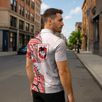 St George Illawarra Dragons Zipper Polo Shirt Polynesian Tribal Tattoo Pacific Sport Art