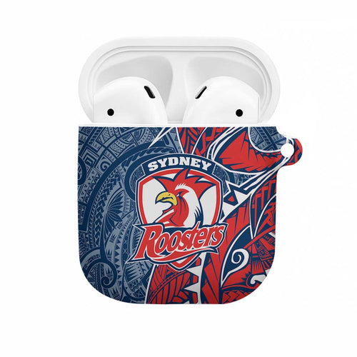 Sydney Roosters AirPods Case Polynesian Tribal Tattoo Pacific Sport Art