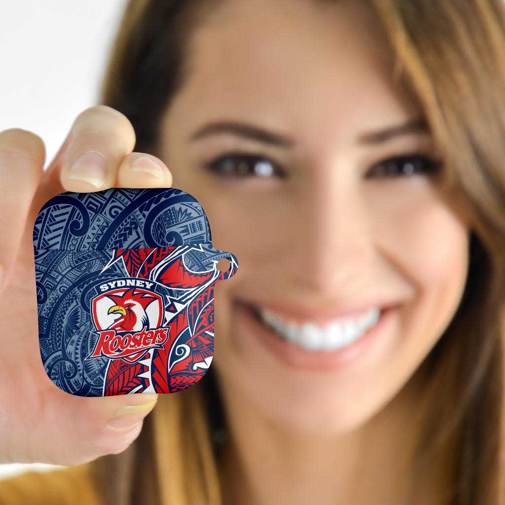 Sydney Roosters AirPods Case Polynesian Tribal Tattoo Pacific Sport Art
