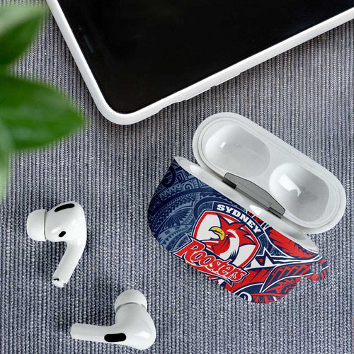 Sydney Roosters AirPods Case Polynesian Tribal Tattoo Pacific Sport Art