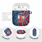 Sydney Roosters AirPods Case Polynesian Tribal Tattoo Pacific Sport Art