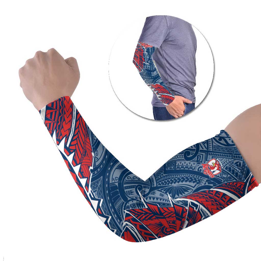 Sydney Roosters Arm Sleeves Polynesian Tribal Tattoo Pacific Sport Art
