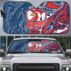 Sydney Roosters Auto Sun Shade Polynesian Tribal Tattoo Pacific Sport Art