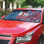 Sydney Roosters Auto Sun Shade Polynesian Tribal Tattoo Pacific Sport Art
