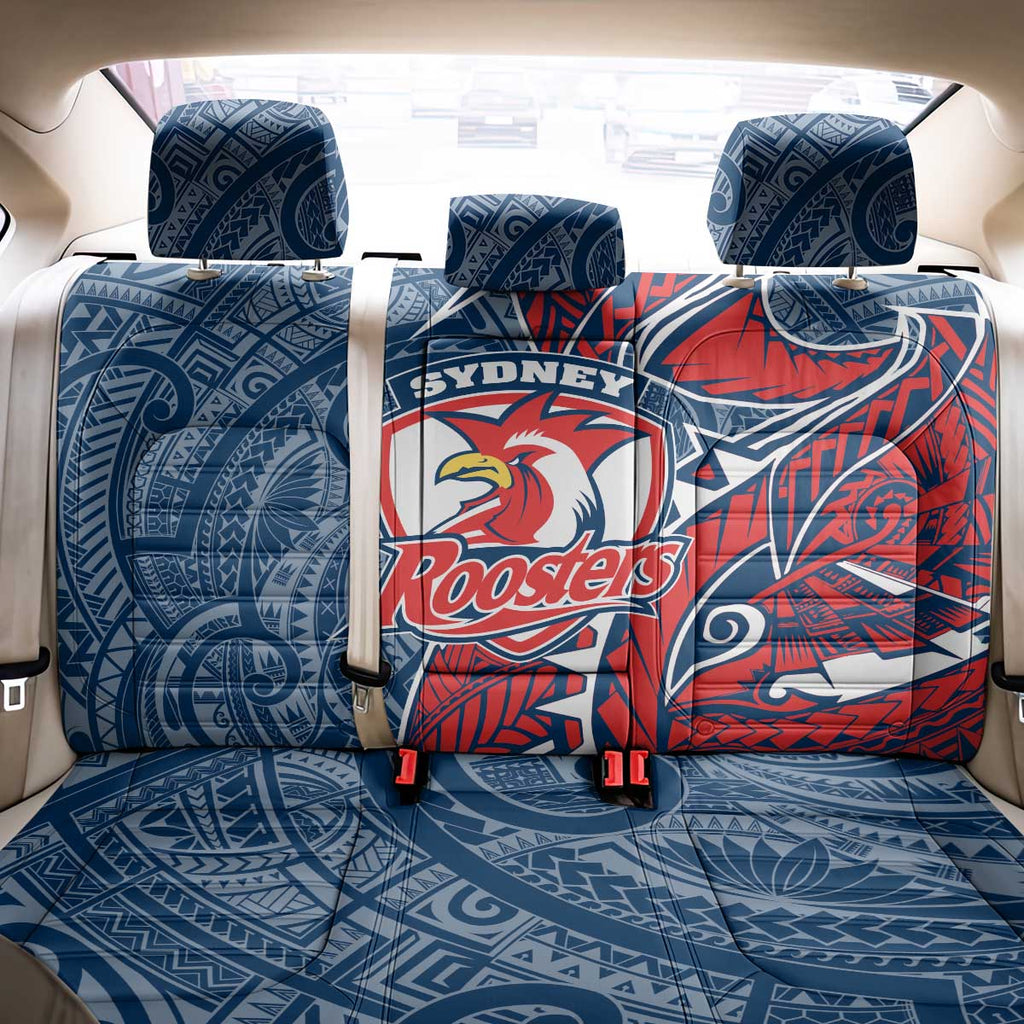 Sydney Roosters Back Car Seat Cover Polynesian Tribal Tattoo Pacific Sport Art