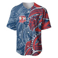 Sydney Roosters Baseball Jersey Polynesian Tribal Tattoo Pacific Sport Art