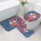 Sydney Roosters Bathroom Set Polynesian Tribal Tattoo Pacific Sport Art