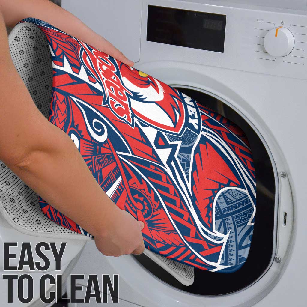 Sydney Roosters Bathroom Set Polynesian Tribal Tattoo Pacific Sport Art
