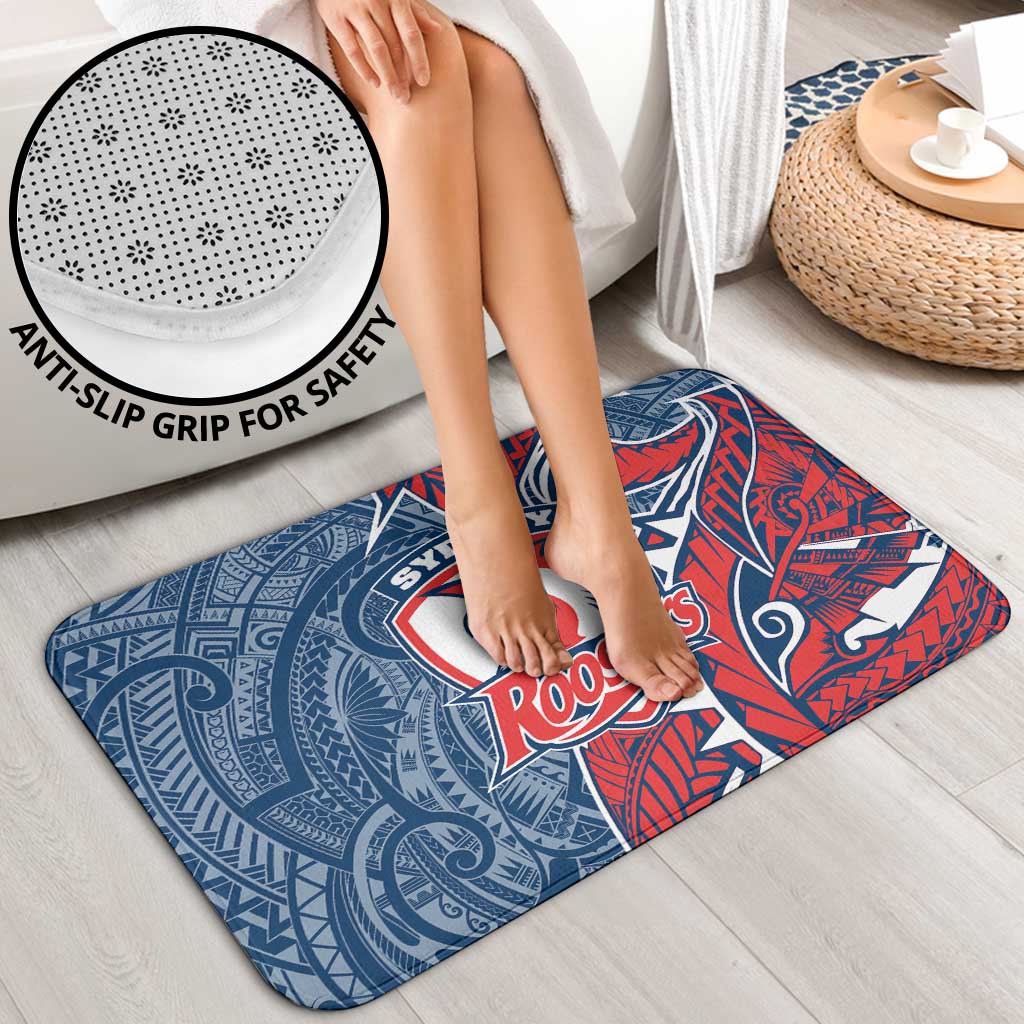 Sydney Roosters Bathroom Set Polynesian Tribal Tattoo Pacific Sport Art