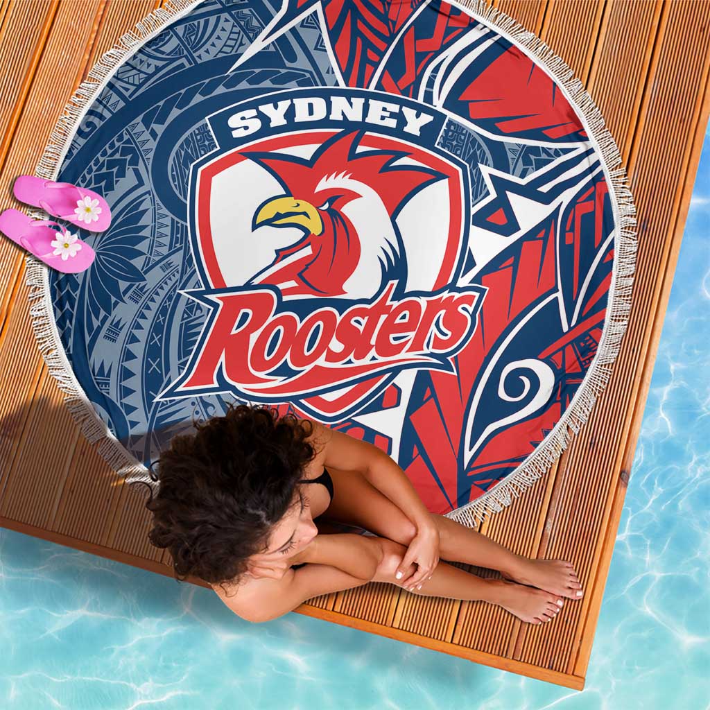 Sydney Roosters Beach Blanket Polynesian Tribal Tattoo Pacific Sport Art