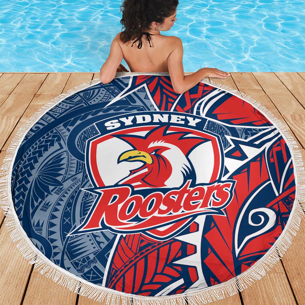 Sydney Roosters Beach Blanket Polynesian Tribal Tattoo Pacific Sport Art