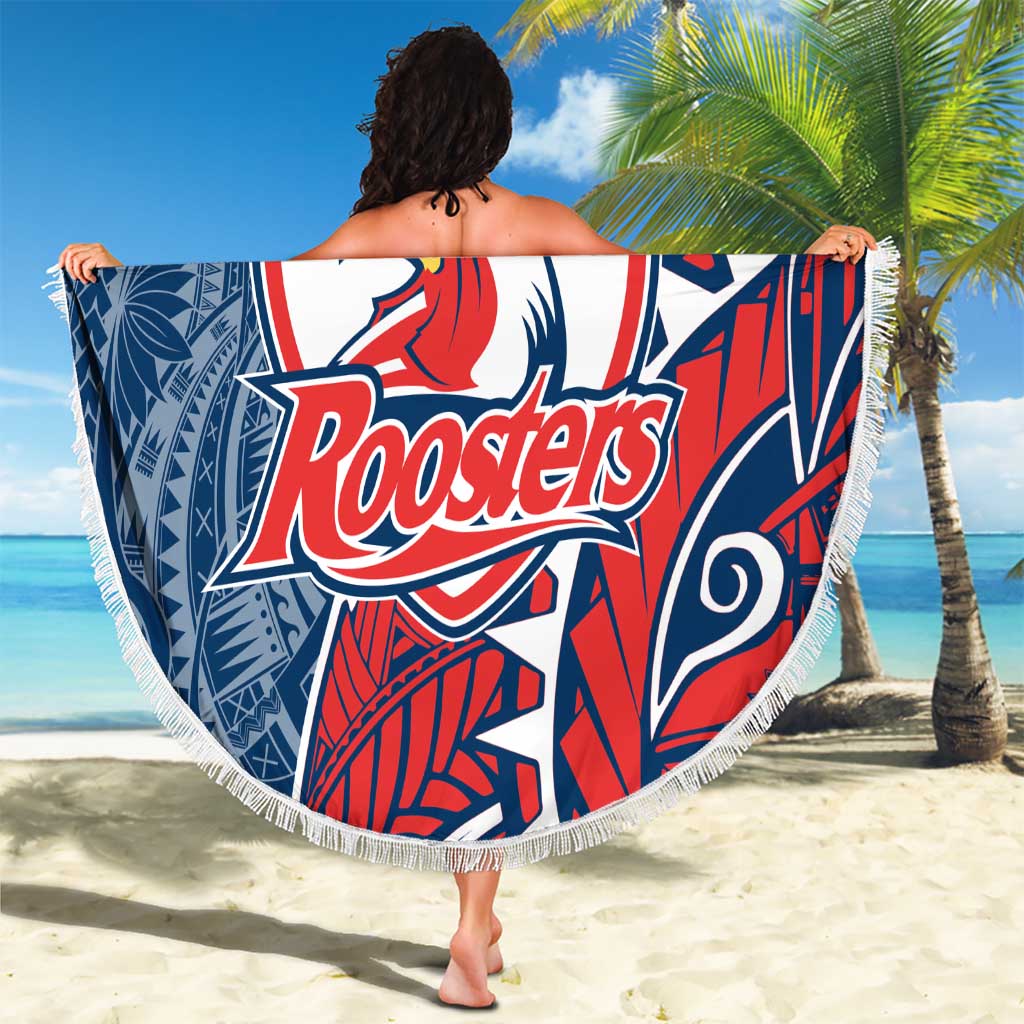 Sydney Roosters Beach Blanket Polynesian Tribal Tattoo Pacific Sport Art