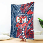 Sydney Roosters Blanket Polynesian Tribal Tattoo Pacific Sport Art