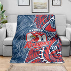 Sydney Roosters Blanket Polynesian Tribal Tattoo Pacific Sport Art
