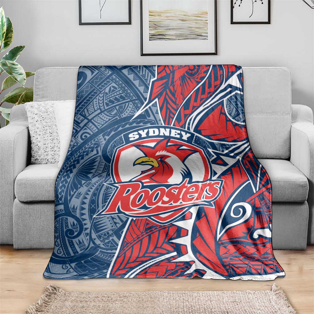 Sydney Roosters Blanket Polynesian Tribal Tattoo Pacific Sport Art