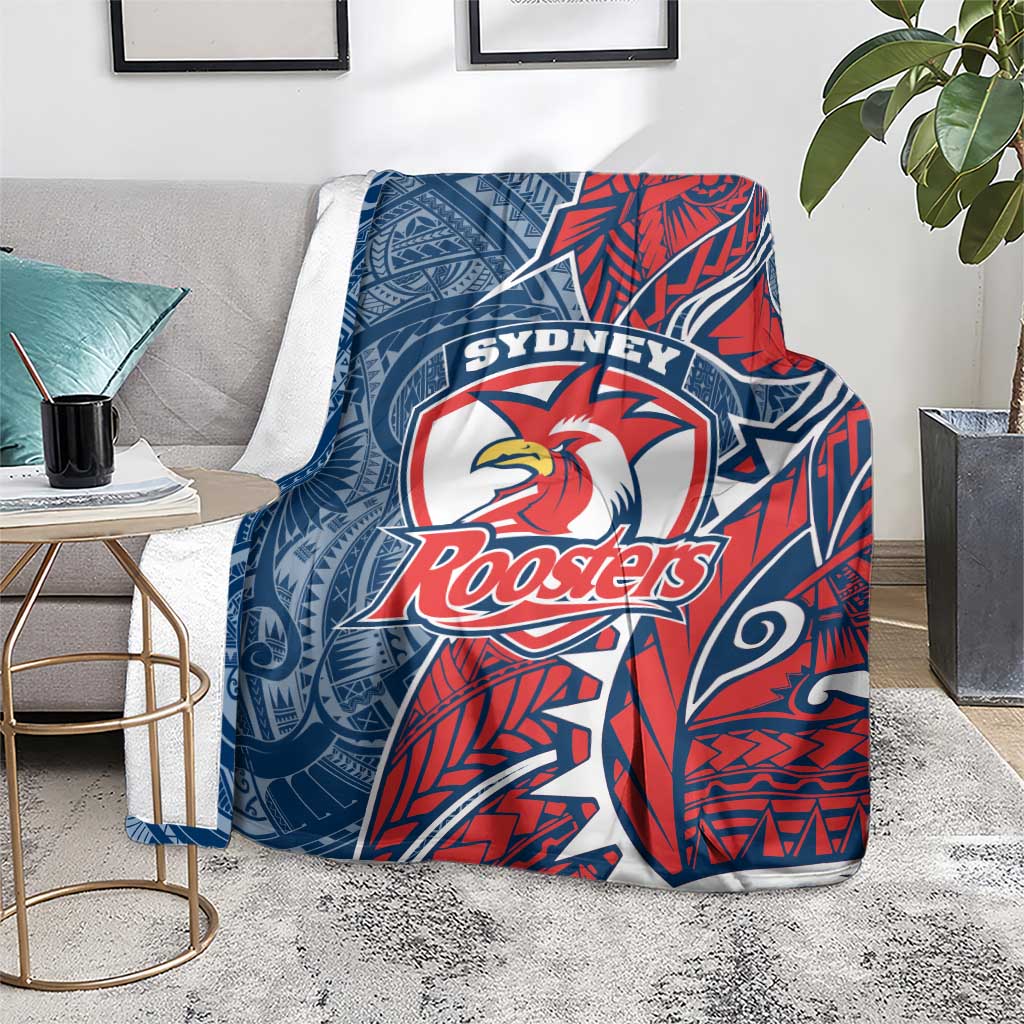 Sydney Roosters Blanket Polynesian Tribal Tattoo Pacific Sport Art