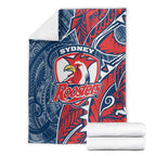 Sydney Roosters Blanket Polynesian Tribal Tattoo Pacific Sport Art