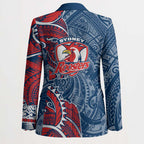 Sydney Roosters Blazer Polynesian Tribal Tattoo Pacific Sport Art