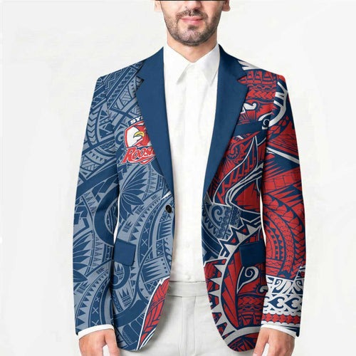 Sydney Roosters Blazer Polynesian Tribal Tattoo Pacific Sport Art
